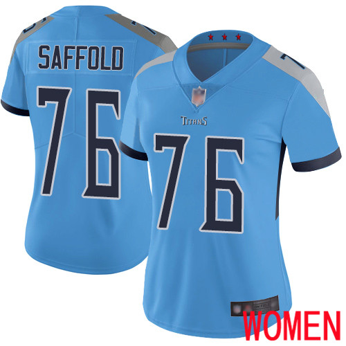 Tennessee Titans Limited Light Blue Women Rodger Saffold Alternate Jersey NFL Football #76 Vapor Untouchable->women nfl jersey->Women Jersey